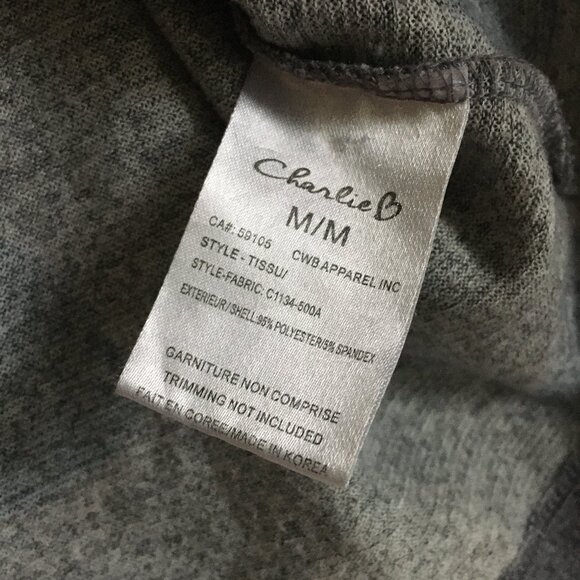 CHARLIE B Soft Fleecey Polka Dot Crewneck Sweater - Picture 8 of 14